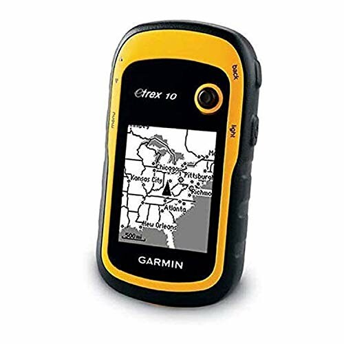 Garmin eTrex 10 handheld GPS device with map display